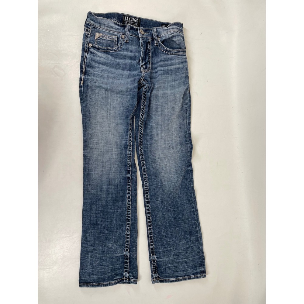 Salvage Mayhem Boot Jeans Mens 29R Regular Fit Medium Wash Buckle Exclusive